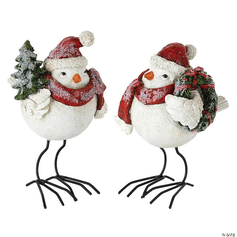 Top 10 π Melrose International Bird with Santa Hat, 6 Inches (Set of 4) π