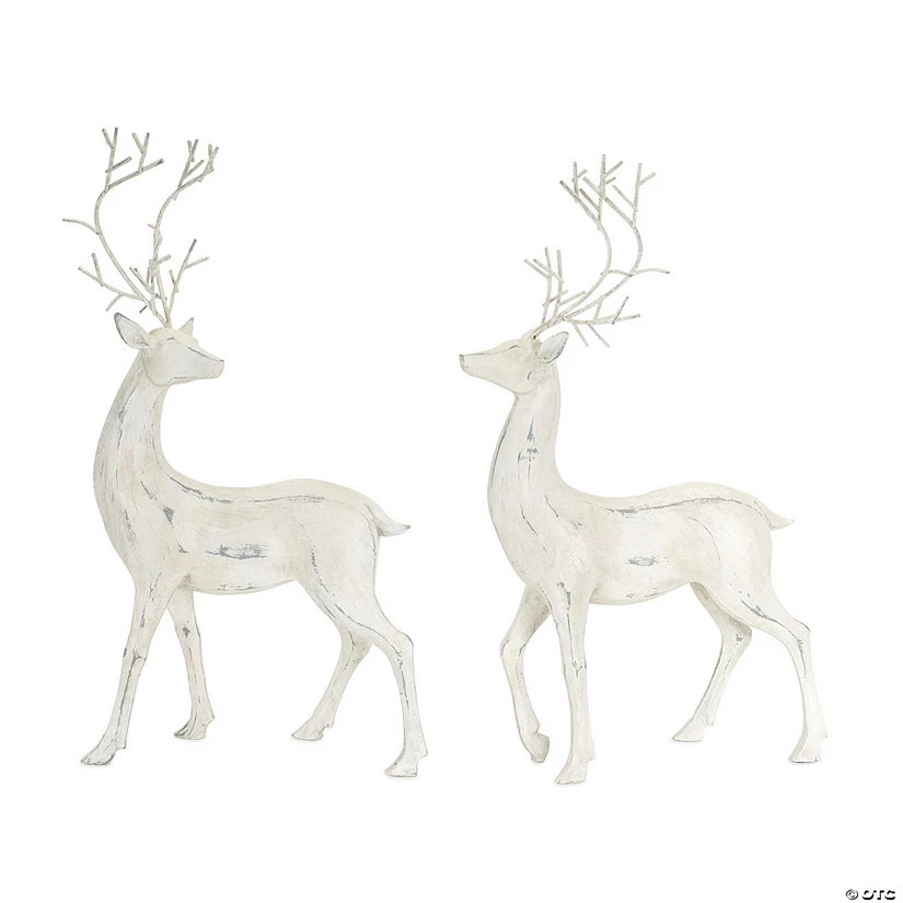 Deals 𧨠Melrose International Deer Figurine, 20 Inches (Set of 2) π
