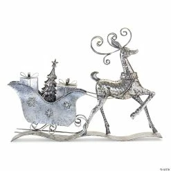 Best deal ❤️ Melrose International Deer with Sleigh Figurine, 26 Inches 🔥
