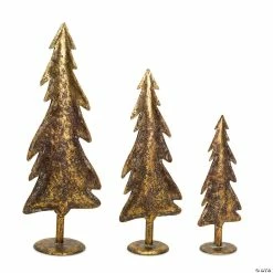 Best Pirce 💯 Melrose International Gold Metal Holiday Tree Decorations, 22 Inches (Set of 3) 😀