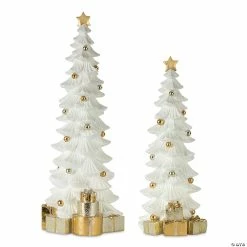 Best deal 💯 Melrose International Holiday Tree with Gifts Decor (Set of 2) 👍