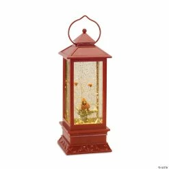 Brand new ⌛ Melrose International Lantern Snow Globe with Cardinals ⌛