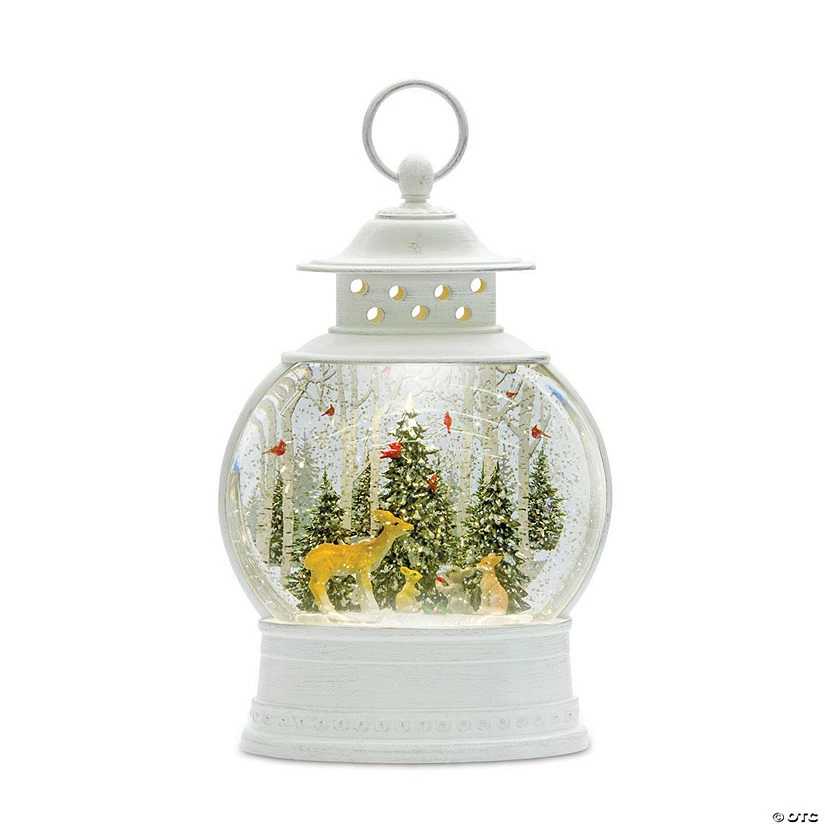 Best Sale βοΈ Melrose International Lantern Snow Globe with Woodland Deer, 11 Inches β