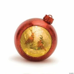 Best Sale ✨ Melrose International Lighted Musical Snow Globe Cardinals Ornament 😀