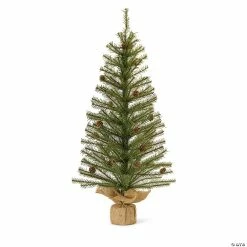 New 🔥 Melrose International Pine Tree in Burlap, 3 Feet (Set of 2) 🎁