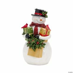 Best deal 👍 Melrose International Snowman W/Packages Figurine 12.25In 😉
