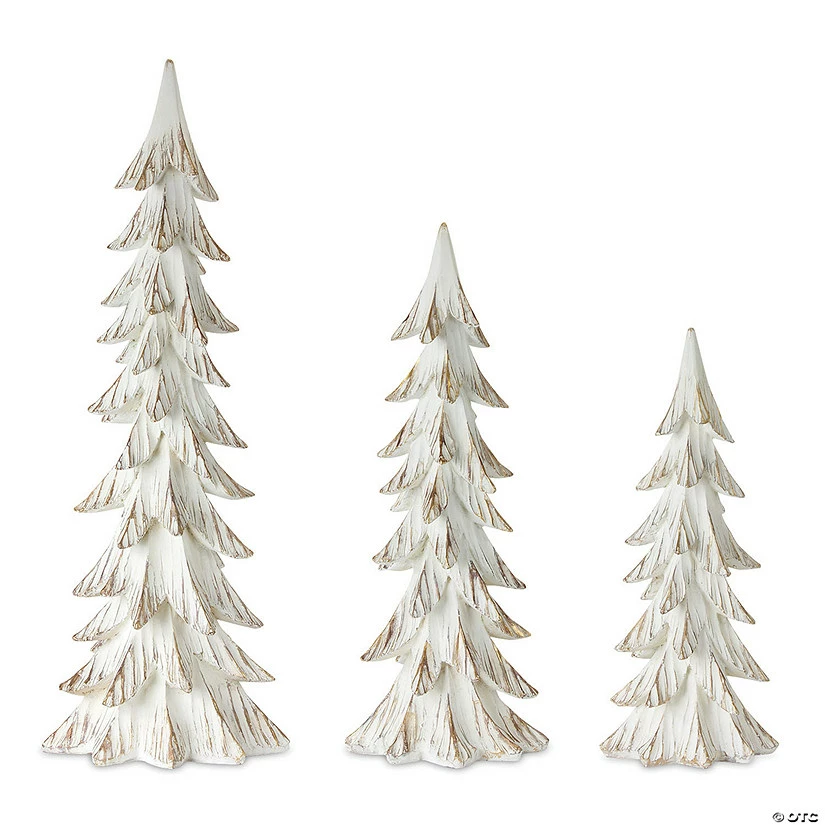 Budget π₯° Melrose International White-Washed Snowy Holiday Tree DΓ©cor, 15, 18 and 24 Inches (Set of 3) π€©